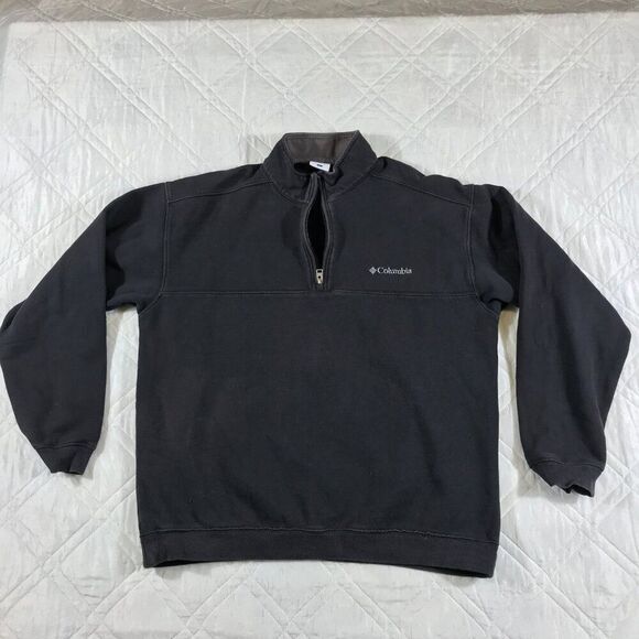 Columbia 1/4 zip‎ gray sweatshirt Large - Picture 2 of 6